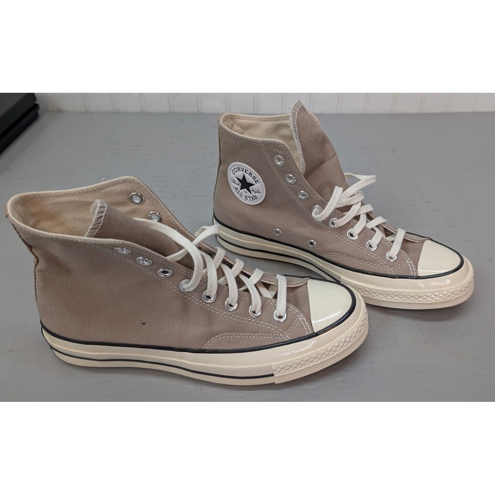 Converse‎ Chuck 70 Hi High Top Sneakers A06520C Khaki Canvas Mens 6.5 Womens 8.5